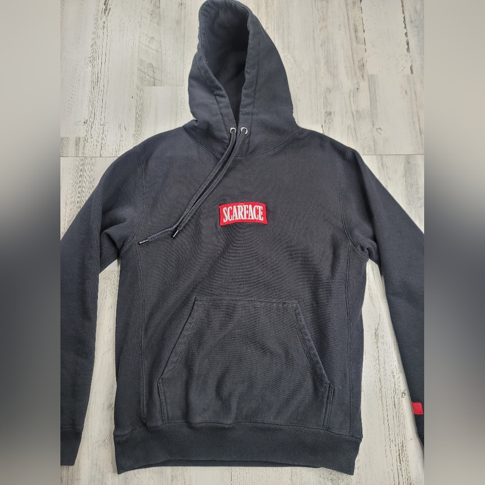 Scarface Shoe Palace Box Logo Limited Edition Black Red Hoodie Men's Size S